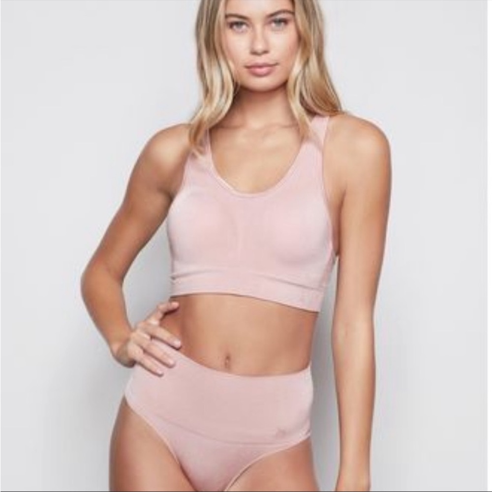 Good American high impact sports bra, Pink